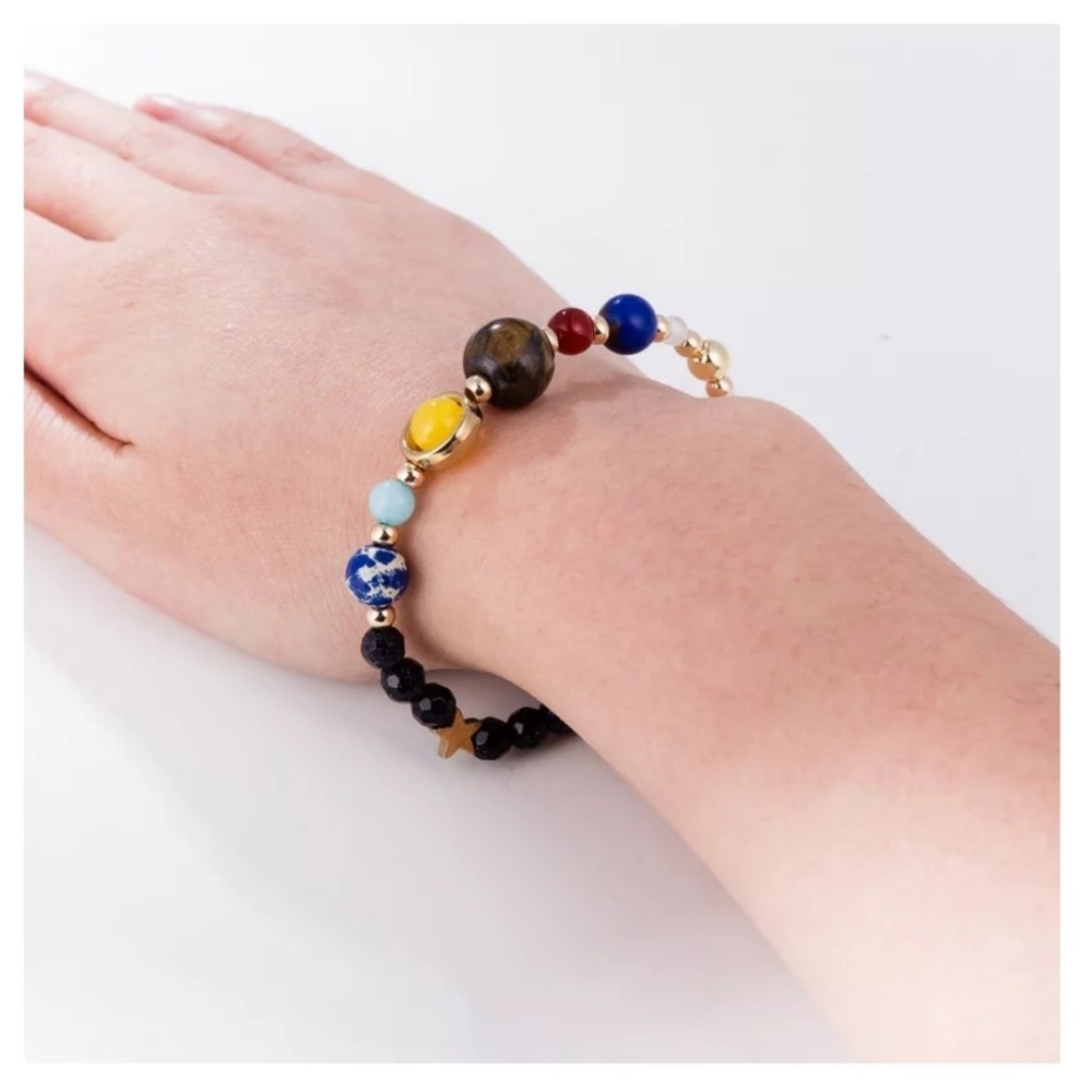 🎁CLEARANCE🎁5⭐Solar System Gemstone Bracelet - Picture 2 of 6
